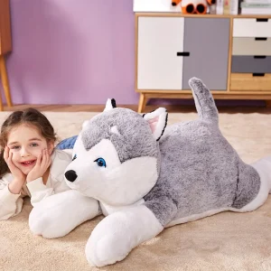 Giant Husky Stuffed Plush Toy, 30"