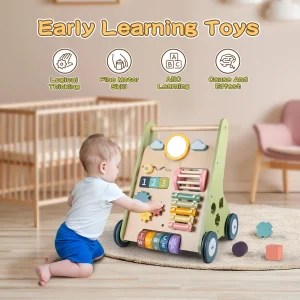 Wooden Baby Montessori Walker 6-12 Months Push Toy